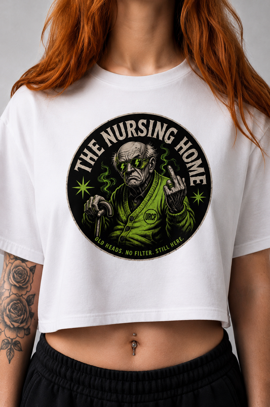 NURSING HOME CROPPED TEE (front design)