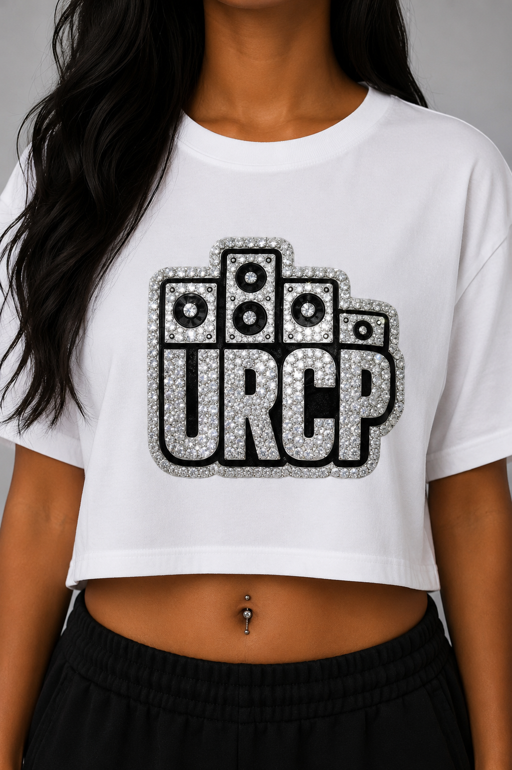 URCP DIAMOND CROPPED TEE (front design)