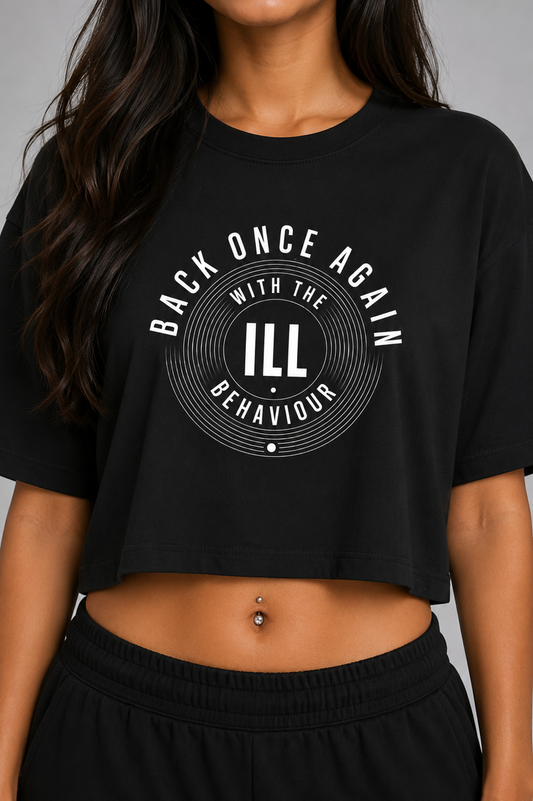 BACK ONCE AGAIN CROPPED TEE (front design)