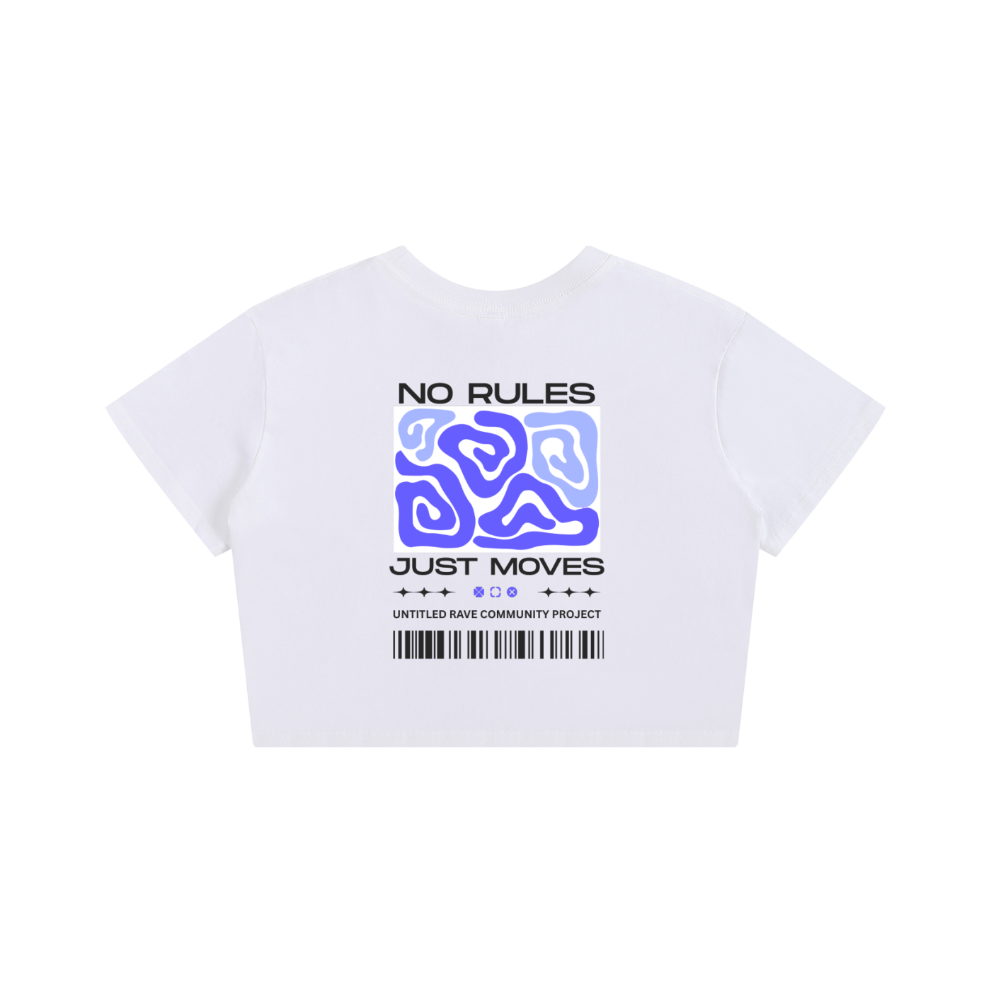 NO RULES CROPPED TEE (back design)